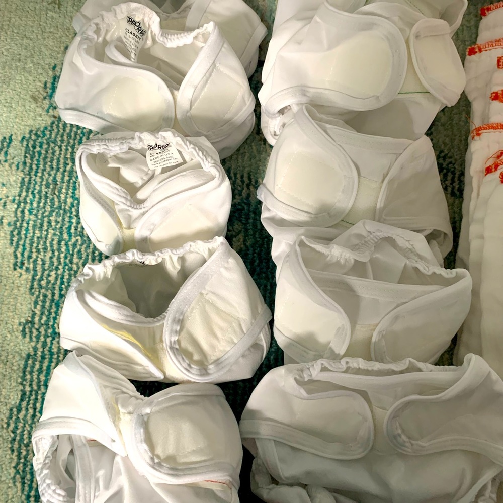 Set of 5 newborn and 5 small pro rap diaper covers